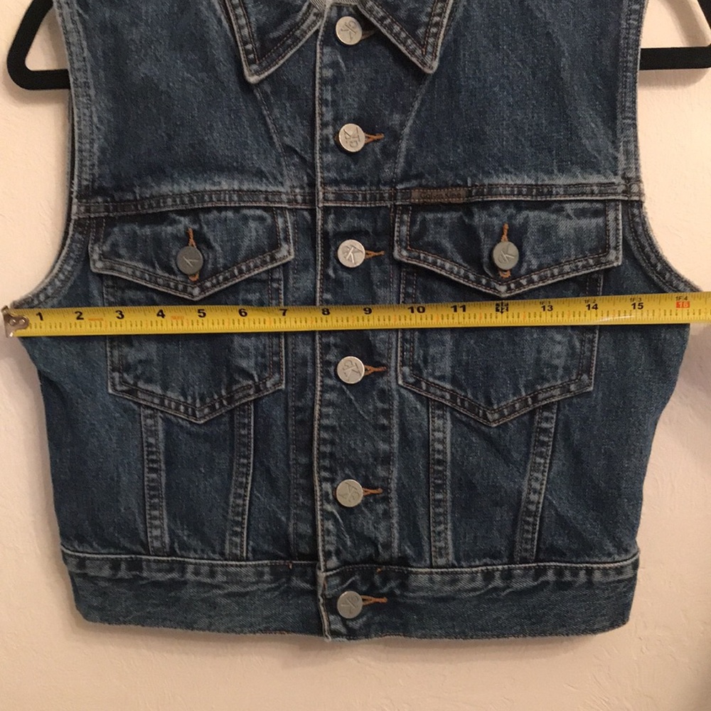 Calvin Klein Basic Vest Antique Wash 90s Y2K - Picture 5 of 8